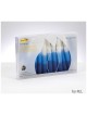 Premium Blue & White Tricolor Shabbat Candles | Shabbat Candles & Oil